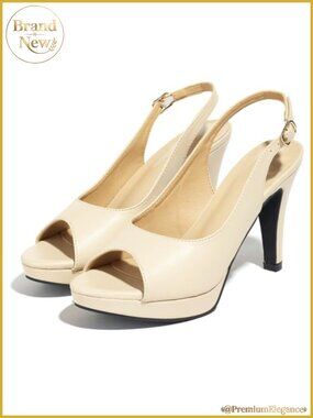 Women's Cone Heel Pumps with Ankle Strap